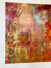 Load image into Gallery viewer, Holiday Hue Collage Painting | Abstract Oil Painting | Gallery Wall Art | Gold Leaf Detail | Modern Oil Painting | Textured Fine Art