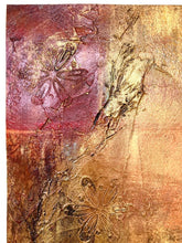 Load image into Gallery viewer, Holiday Hue Collage Painting | Abstract Oil Painting | Gallery Wall Art | Gold Leaf Detail | Modern Oil Painting | Textured Fine Art