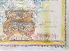 Load image into Gallery viewer, Original Oil And Graphite Drawing On Paper | Calligraphy Art | Indonesian Inspired Art | Gallery Wall Art | Fantasy Drawing On Paper