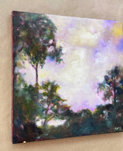 Load image into Gallery viewer, Landscape Oil Painting | Wood Painting Panel | Gallery Wall Art | Marsh Painting | Oak Tree Art | Housewarming Gift | Modern Impressionist
