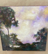 Load image into Gallery viewer, Landscape Oil Painting | Wood Painting Panel | Gallery Wall Art | Marsh Painting | Oak Tree Art | Housewarming Gift | Modern Impressionist