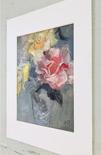 Load image into Gallery viewer, Roses In Bloom Original Oil Painting | Soft Spring Floral Art | Matted to 11x14 | One of a Kind Gift for Mom | Free Gift Wrap
