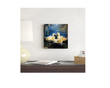 Load image into Gallery viewer, Original Duck Oil Painting | Encaustic Oil Painting | Modern Farmhouse | Gallery Wall Art | Hot Wax Painting | Nature Landscape Painting