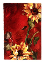 Load image into Gallery viewer, Contemporary Sunflower Painting | Oil Painting Print | Spa Wall Decor | Gallery Wall Art | Fine Art Flower Print | Moody Sunflower Art
