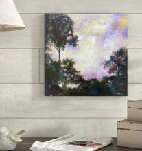 Load image into Gallery viewer, Landscape Oil Painting | Wood Painting Panel | Gallery Wall Art | Marsh Painting | Oak Tree Art | Housewarming Gift | Modern Impressionist