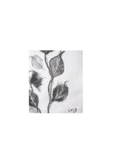 Load image into Gallery viewer, Botanical Charcoal Drawing | Japandi Home Decor | Charcoal Drawing On Paper | Gallery Wall Art | Eucalyptus Drawing | Spa Wall Decor