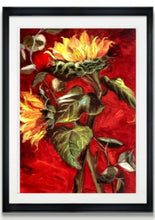 Load image into Gallery viewer, Bold Blossom Art | Flower Painting | Art Print | Gallery Wall Art | Sunflower Art | Right Panel