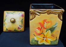 Load image into Gallery viewer, Ceramic Tulip Box With Lid | Painted Flower Box| Decorative Flower Container | Wedding Gift | House Warming Gift | Hand Painted Ceramic