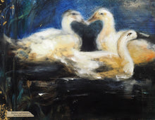 Load image into Gallery viewer, Original Duck Oil Painting | Encaustic Oil Painting | Modern Farmhouse | Gallery Wall Art | Hot Wax Painting | Nature Landscape Painting