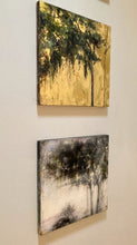 Load image into Gallery viewer, Oak Tree Painting | Marsh Oil Painting | Swarovski Crystal Embellishment | Gallery Wall Art | Gold Leaf Detail | Landscape Oil Painting