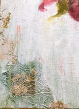 Load image into Gallery viewer, Cherry Red Art Original | Botanical Painting | Holiday Flower On Wood Panel | Gallery Wall Art | Poinsettia Painting | Living Room Decor