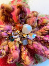 Load image into Gallery viewer, Holiday Jeweled Ornament | Hand Crafted Sachet | Vintage Jeweled Tree Ornament | Crystal Sweetheart Sachet | Holiday Collection