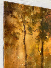 Load image into Gallery viewer, Sun Setting Landscape | Original Painting | Gallery Wall Art | Golden Sunlight Wall Art | Modern Impressionist Art | Housewarming gift