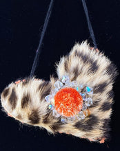 Load image into Gallery viewer, Leopard Crystal Valentine Heart Sachet