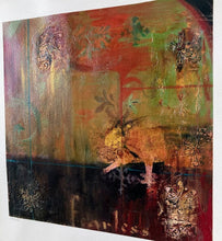 Load image into Gallery viewer, Tiger Painting | Abstract Painting | Gallery Wall Art | Gold Leaf Animal Art | Contemporary Artwork | Modern Oil Painting | Collage Artwork
