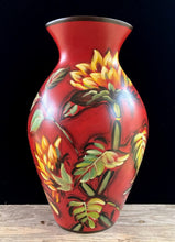 Load image into Gallery viewer, Art Print/Sunflowers/Red and Yellow/12"+18" image