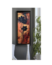 Load image into Gallery viewer, Contemporary Wildflower Painting | Original Oil Painting | Botanical Silhouette Art | Gold Leaf Painting | Spa Decor | Gallery Wall Art