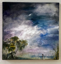 Load image into Gallery viewer, Landscape Oil Painting | Wood Painting Panel | Gallery Wall Art | Marsh Painting | Sky Painting | Housewarming Gift | Modern Impressionist