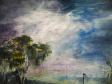 Load image into Gallery viewer, Landscape Oil Painting | Wood Painting Panel | Gallery Wall Art | Marsh Painting | Sky Painting | Housewarming Gift | Modern Impressionist