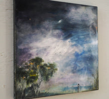 Load image into Gallery viewer, Landscape Oil Painting, Wood Painting Panel, Gallery Wall Art | Sky Painting | Housewarming Gift | Modern Impressionist
