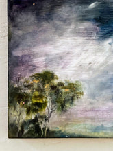 Load image into Gallery viewer, Landscape Oil Painting | Wood Painting Panel | Gallery Wall Art | Marsh Painting | Sky Painting | Housewarming Gift | Modern Impressionist