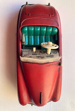 Load image into Gallery viewer, Vintage 1950s Red Schuco Radio Car | Car Tin Toy | Original Schuco Model Car | Collectible Car | Wind Up Car | German Model Car