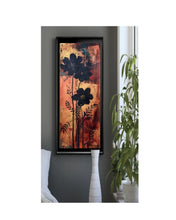 Load image into Gallery viewer, Original Silhouette Wildflower Botanical with gold and copper leafing on archival artist paper. One of two.
