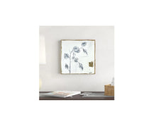 Load image into Gallery viewer, Botanical Charcoal Drawing | Japandi Home Decor | Charcoal Drawing on Wood | Gallery Wall Art | Eucalyptus Drawing | Spa Wall Decor