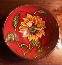 Load image into Gallery viewer, Ceramic Sunflower Bowl, Asymmetrical
Bowl, Decorative Flower Bowl, Wedding
Gift, Painted Serving Bowl  Bowl Centerpiece