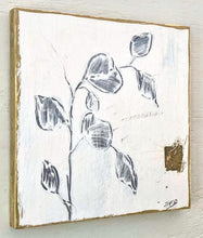 Load image into Gallery viewer, Botanical Charcoal Drawing | Japandi Home Decor | Charcoal Drawing on Wood | Gallery Wall Art | Eucalyptus Drawing | Spa Wall Decor