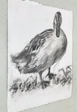 Load image into Gallery viewer, Duck Wall Art | Charcoal Drawing | Gallery Wall Art | Fanciful Art Drawing | Modern Farmhouse | Vintage Style Duck Art | Housewarming gift