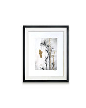 Load image into Gallery viewer, Gold Gild Drawing | Wildflower Charcoal Drawing | Gold Gild Drawing | Gallery Wall Art | Spa Wall Decor | Nature Inspired Art