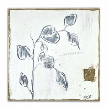 Load image into Gallery viewer, Botanical Charcoal Drawing, Japandi
Home Decor, Charcoal Drawing on Wood, Gallery Wall Art, Eucalyptus
Drawing, Spa Wall Deco