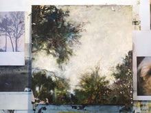 Load image into Gallery viewer, Landscape Oil Painting | Wood Panel Painting | Gallery Wall Art | Marsh Painting | Oak Tree Art | Housewarming Gift | Modern Impressionist