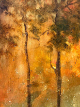 Load image into Gallery viewer, Sun Setting Landscape | Original Painting | Gallery Wall Art | Golden Sunlight Wall Art | Modern Impressionist Art | Housewarming gift