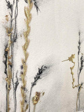 Load image into Gallery viewer, Sparkling Holiday Decor, Wildflower Charcoal Drawing, Gallery Wall Art, Spa Wall Decor, Neutral Wall Art