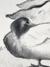Load image into Gallery viewer, Duck Wall Art | Charcoal Drawing | Gallery Wall Art | Fanciful Art Drawing | Modern Farmhouse | Vintage Style Duck Art | Holiday Gift
