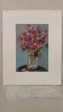Load and play video in Gallery viewer, Bold Blossom Art | Botanical Wall Art | Original Floral Painting | Gallery Wall Art | Fine Art Painting Bouquet Painting