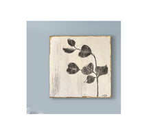 Load image into Gallery viewer, Encaustic Wax Charcoal Drawing On Wood Panel | Botanical Charcoal Drawing | Gallery Wall Art | Spa Wall Decor | Branch Drawing Wall Art
