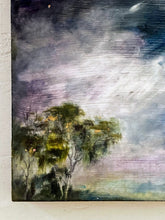 Load image into Gallery viewer, Landscape Oil Painting | Wood Painting Panel | Gallery Wall Art | Marsh Painting | Sky Painting | Housewarming Gift | Modern Impressionist
