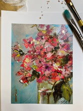 Load image into Gallery viewer, Art/Embellished Giclee Botanical wall art 8&quot;+10&quot;
