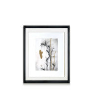 Load image into Gallery viewer, Gold Gild Drawing | Wildflower Charcoal Drawing | Gold Gild Drawing | Gallery Wall Art | Spa Wall Decor | Nature Inspired Art
