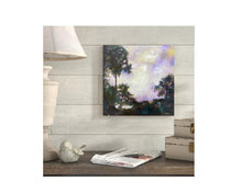 Load image into Gallery viewer, Landscape Oil Painting, Wood Painting Panel, Gallery Wall Art, Marsh Painting, Oak Tree Art, Housewarming Gift, Modern Impressionist
