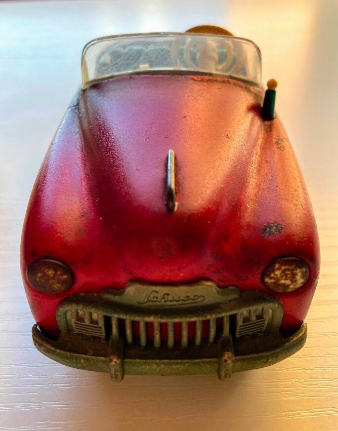 特価品セ Red 1950s Gift Day Fathers Schuco Toy Tin Car | Car Radio 置物