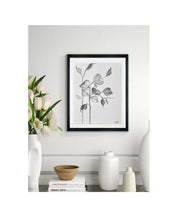 Load image into Gallery viewer, Branch Drawing Wall Art, Botanical Charcoal Drawing,  Charcoal Drawing On Paper, Gallery Wall Art, Eucalyptus Drawing, Holiday Wall Decor
