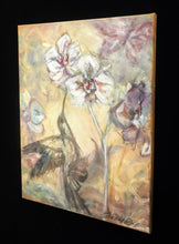 Load image into Gallery viewer, Original Hummingbird Oil Painting | Butterflies and Orchid Wall Art | Gallery Wall Art | Nature Landscape Painting | Wedding Gift
